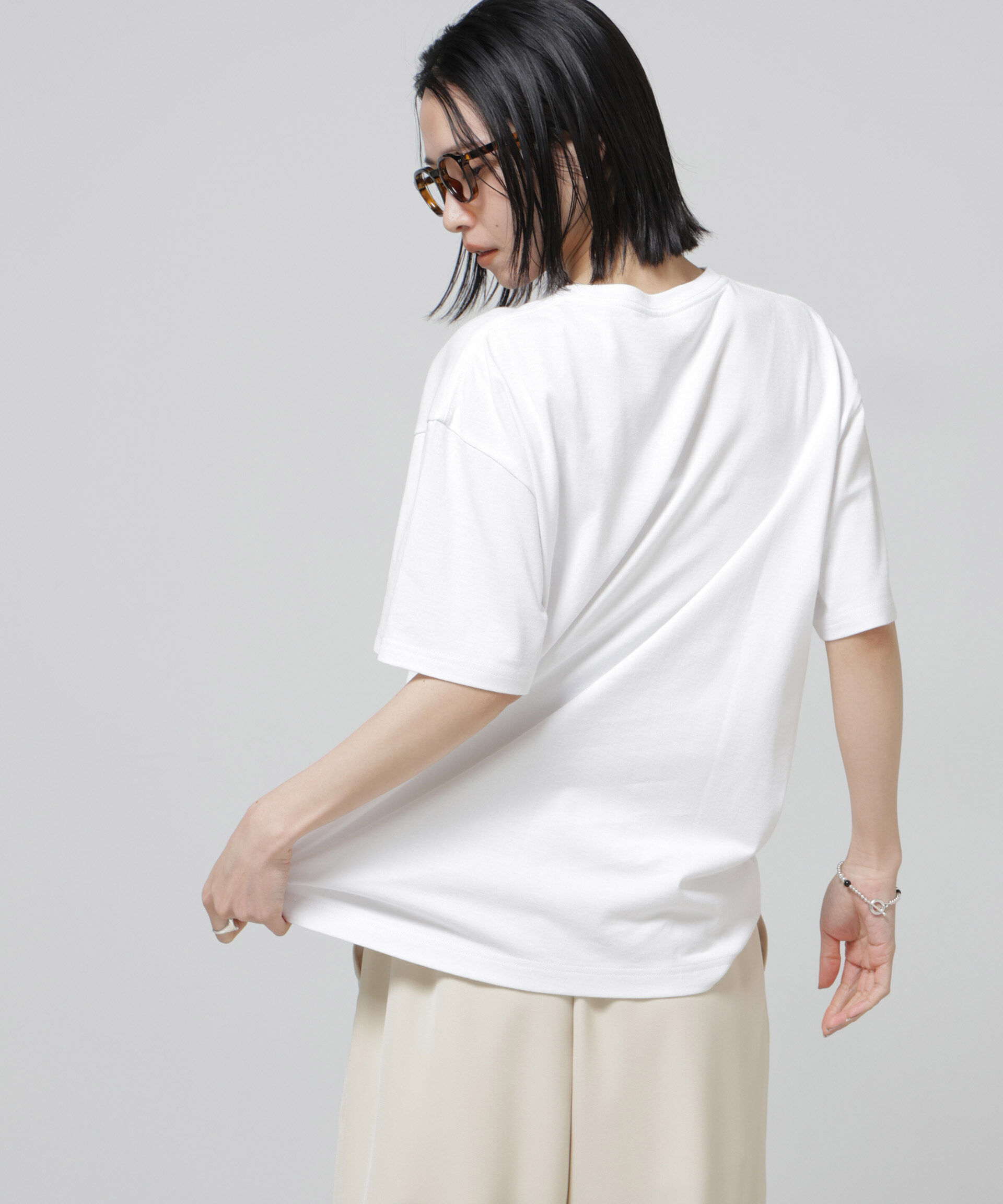 NANO universe「GOOD ROCK SPEED&times;Anti Soaked(R) 汗染み防止 NYC Tシャツ」|Tシャツ・カットソー|