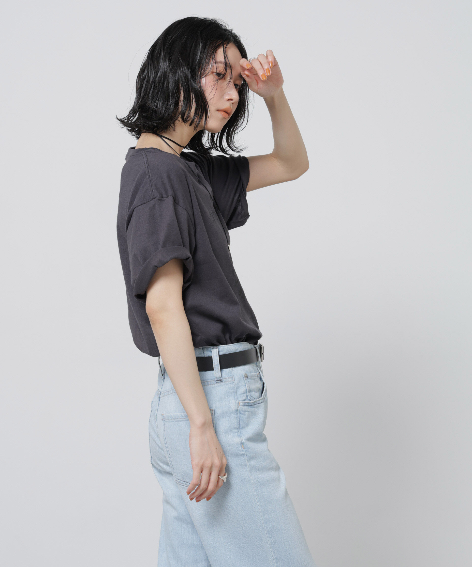 NANO universe「GOOD ROCK SPEED&times;Anti Soaked(R) 汗染み防止 NYC Tシャツ」|Tシャツ・カットソー|