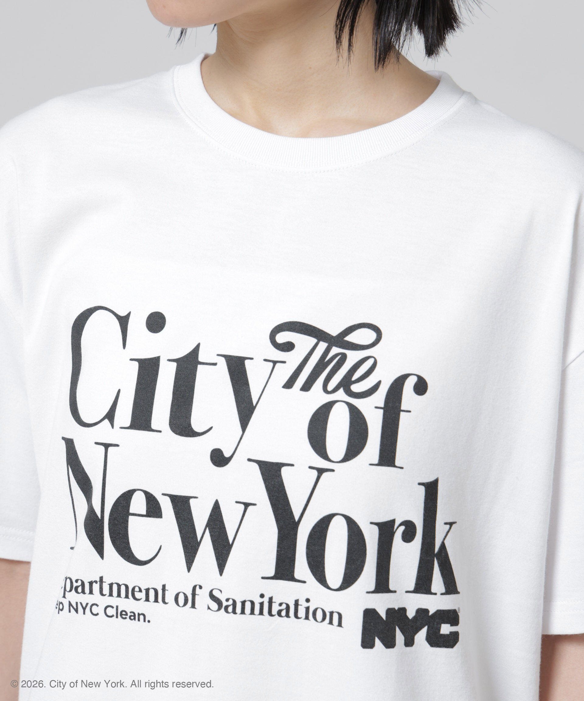 NANO universe「GOOD ROCK SPEED&times;Anti Soaked(R) 汗染み防止 NYC Tシャツ」|Tシャツ・カットソー|
