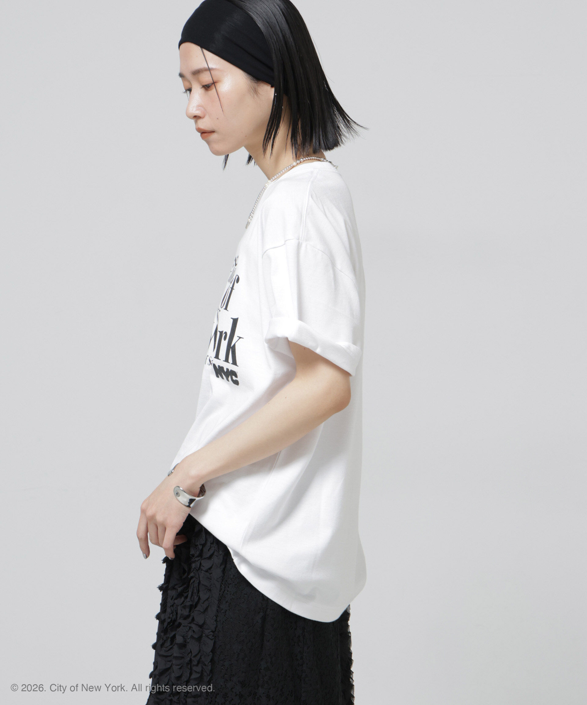 NANO universe「GOOD ROCK SPEED&times;Anti Soaked(R) 汗染み防止 NYC Tシャツ」|Tシャツ・カットソー|