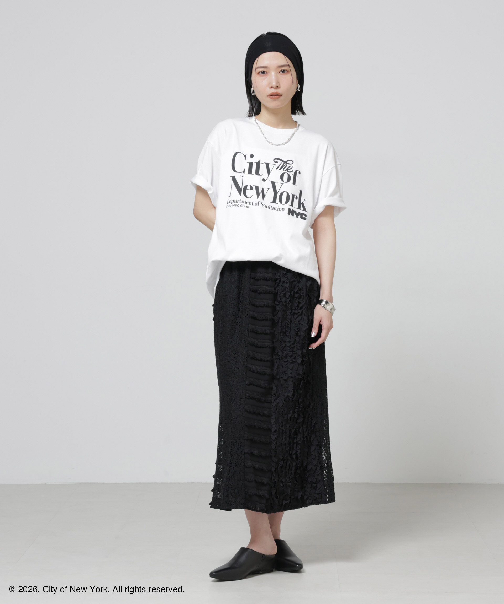 NANO universe「GOOD ROCK SPEED&times;Anti Soaked(R) 汗染み防止 NYC Tシャツ」|Tシャツ・カットソー|