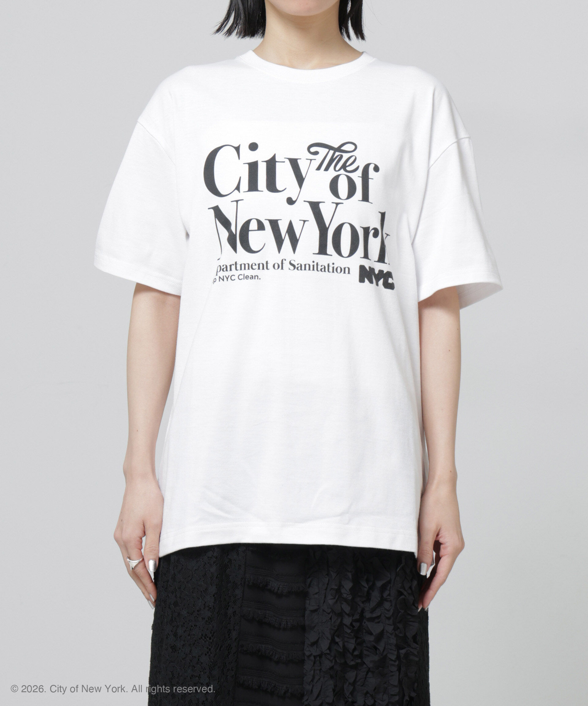 NANO universe「GOOD ROCK SPEED&times;Anti Soaked(R) 汗染み防止 NYC Tシャツ」|Tシャツ・カットソー|