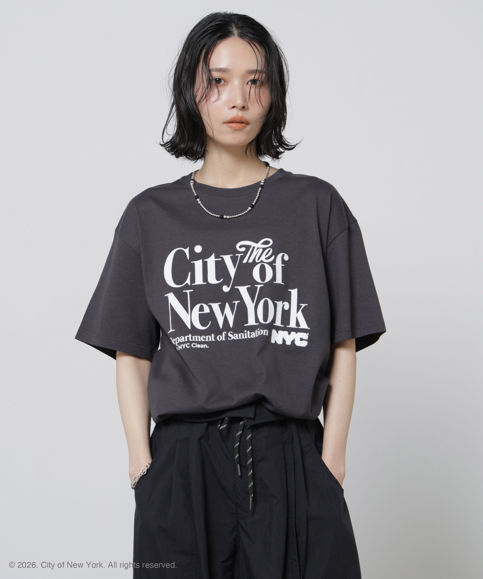 NANO universe「GOOD ROCK SPEED&times;Anti Soaked(R) 汗染み防止 NYC Tシャツ」|Tシャツ・カットソー|パターン65