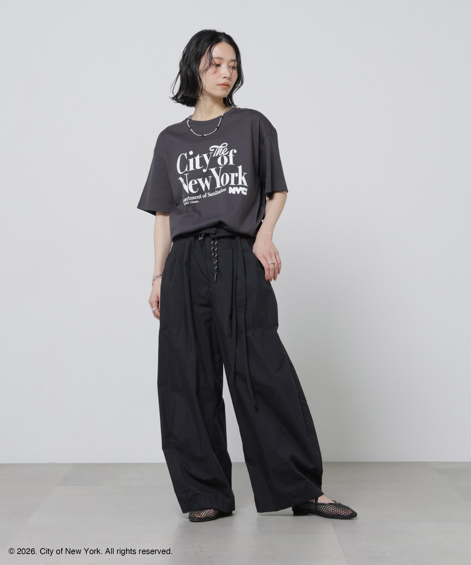 NANO universe「GOOD ROCK SPEED&times;Anti Soaked(R) 汗染み防止 NYC Tシャツ」|Tシャツ・カットソー|