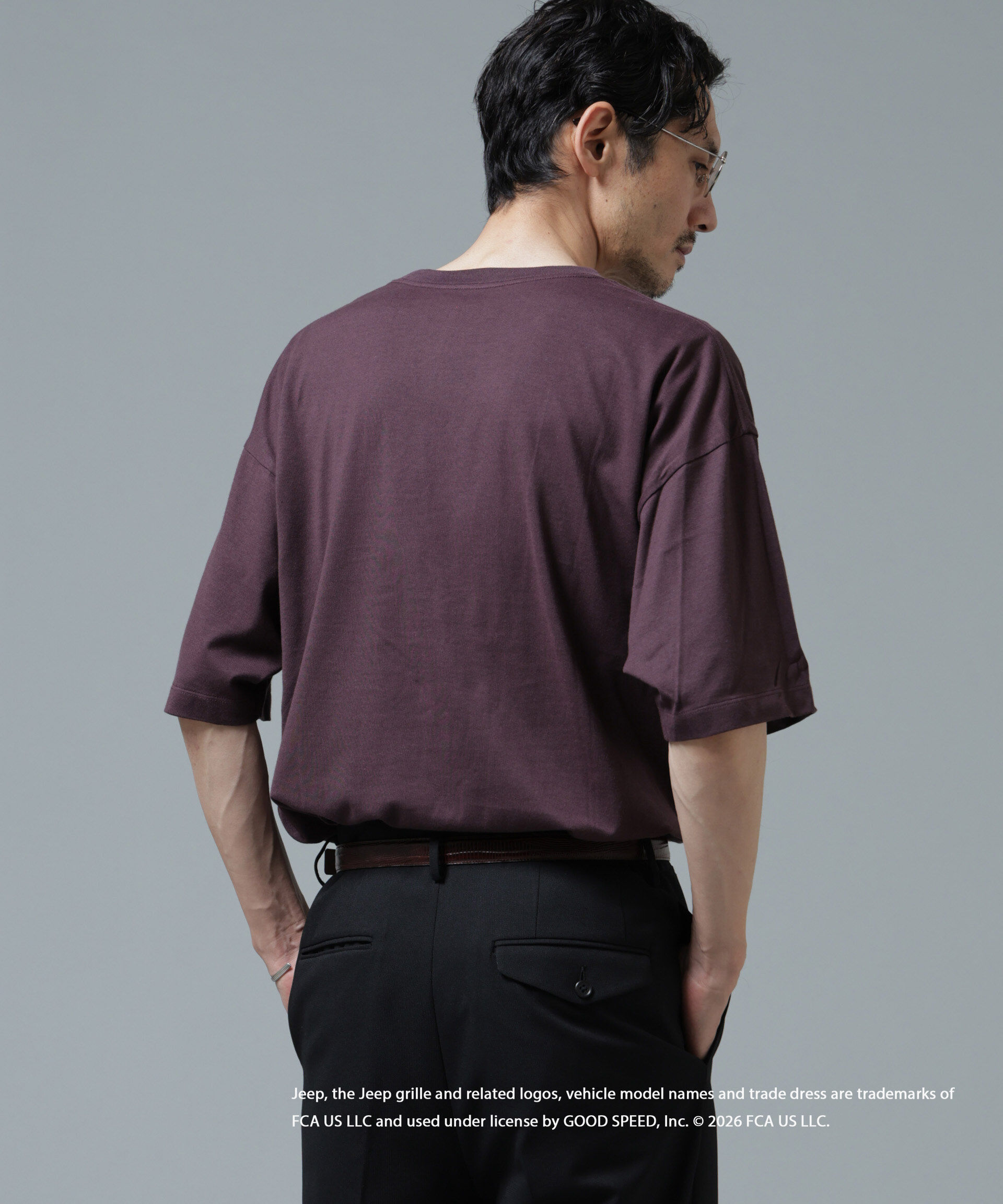 NANO universe「GOOD ROCK SPEED&times;Anti Soaked(R) 汗染み防止 ジープ Tシャツ」|Tシャツ・カットソー|