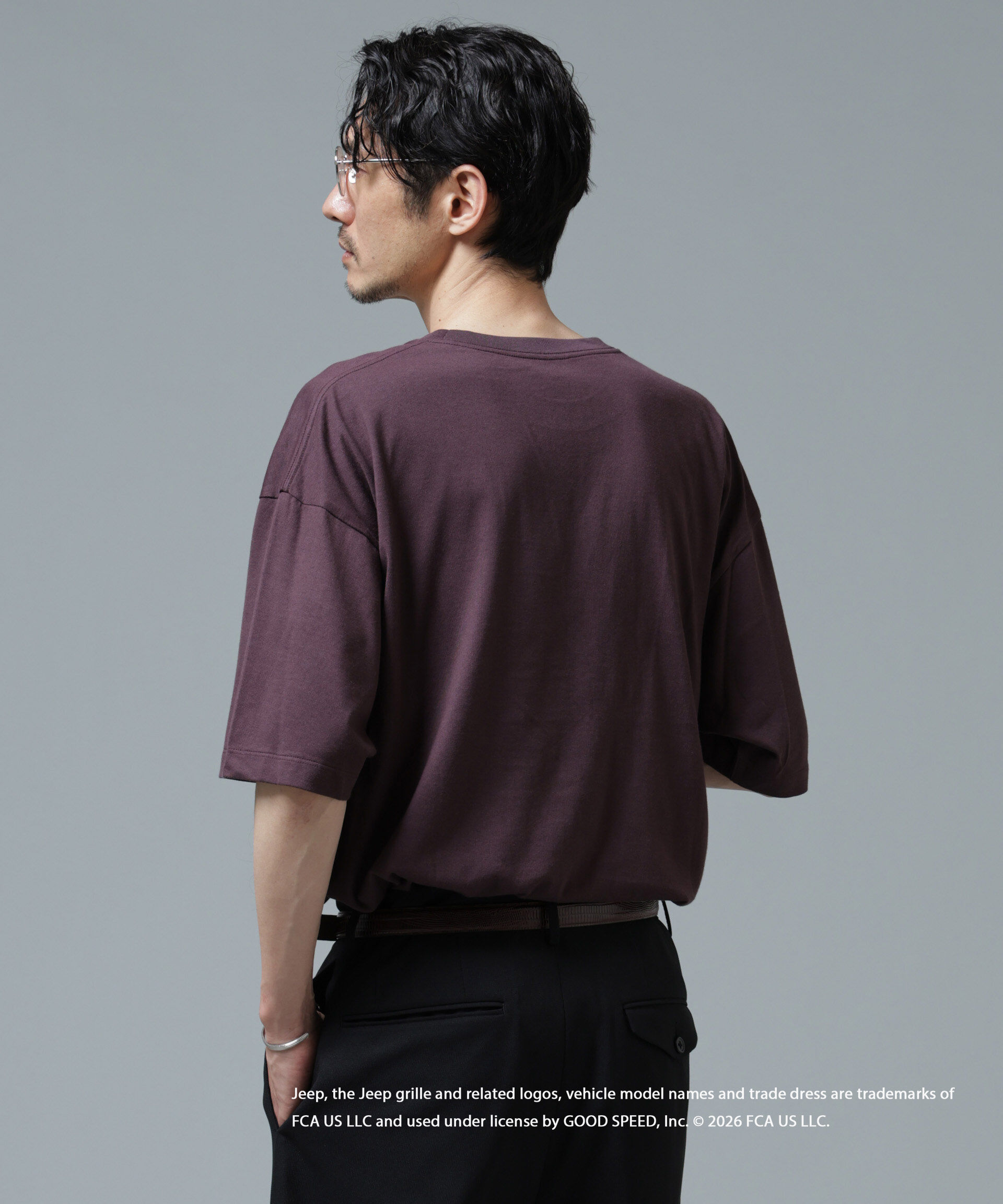 NANO universe「GOOD ROCK SPEED&times;Anti Soaked(R) 汗染み防止 ジープ Tシャツ」|Tシャツ・カットソー|