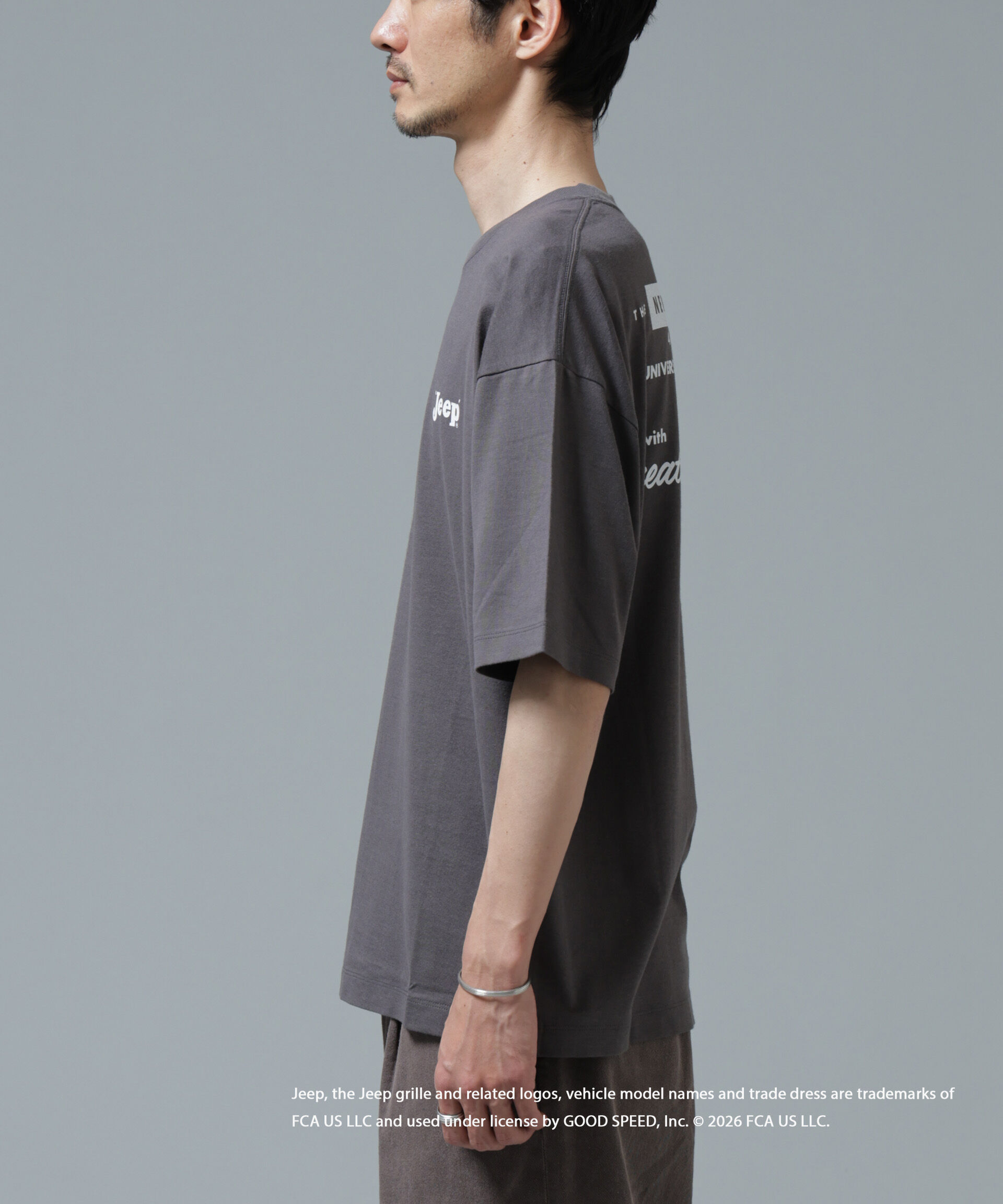 NANO universe「GOOD ROCK SPEED&times;Anti Soaked(R) 汗染み防止 ジープ Tシャツ」|Tシャツ・カットソー|