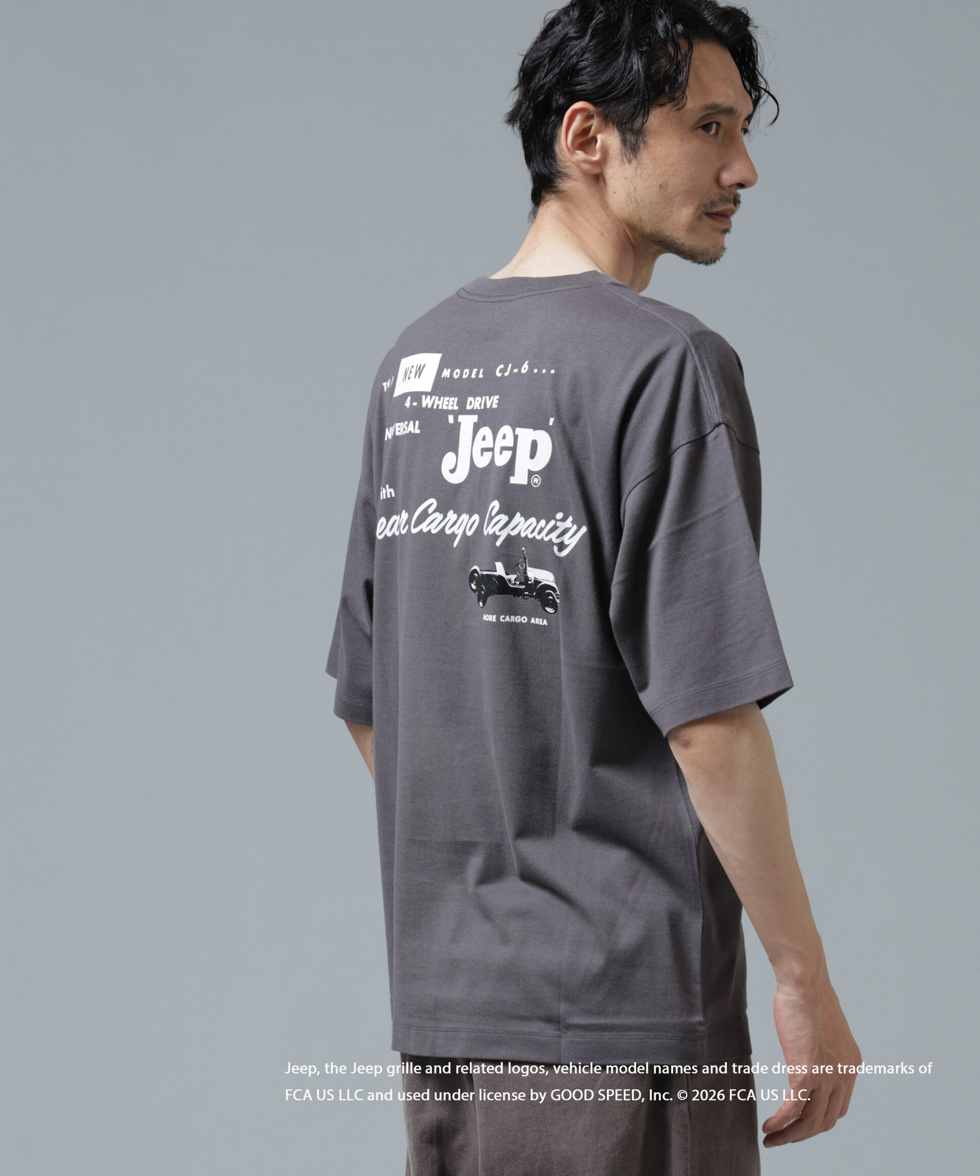 NANO universe「GOOD ROCK SPEED&times;Anti Soaked(R) 汗染み防止 ジープ Tシャツ」|Tシャツ・カットソー|