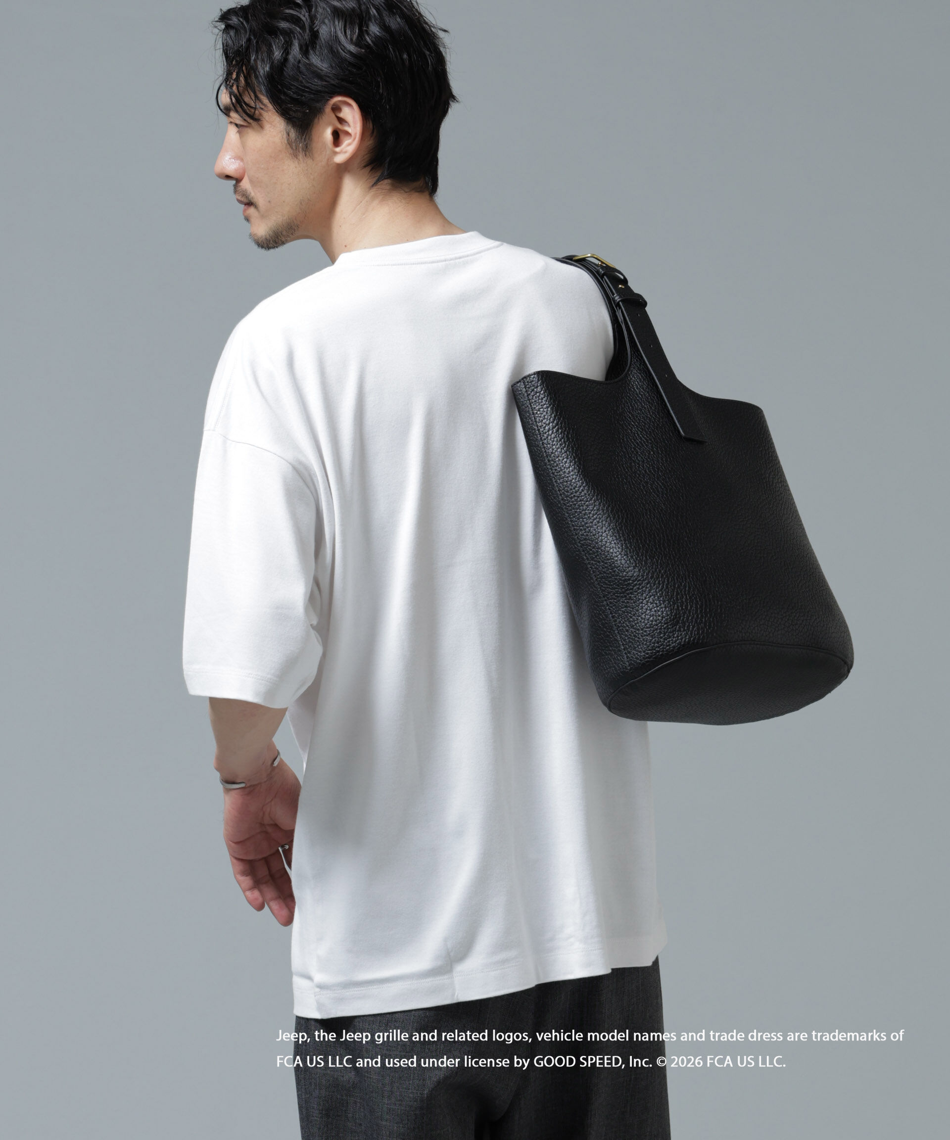NANO universe「GOOD ROCK SPEED&times;Anti Soaked(R) 汗染み防止 ジープ Tシャツ」|Tシャツ・カットソー|