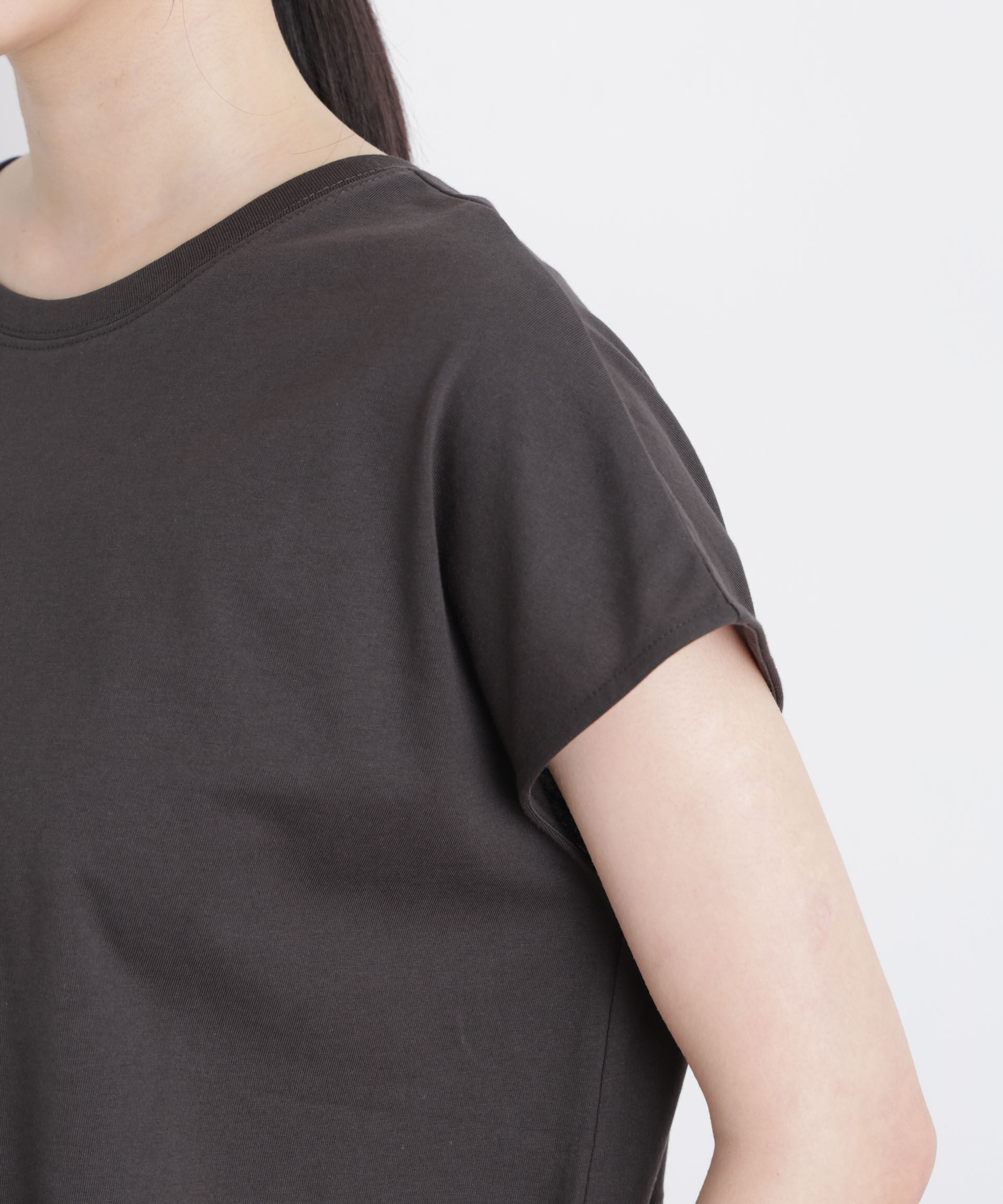 nano･universe「NANOFINE ドロストヘムカットトップス」|Tシャツ・カットソー|