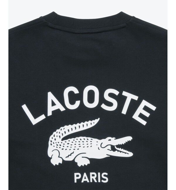 LACOSTE「オーバーサイズ PARISロゴ ヘビーウェイト 長袖Tシャツ / ロンT」|Tシャツ・カットソー|