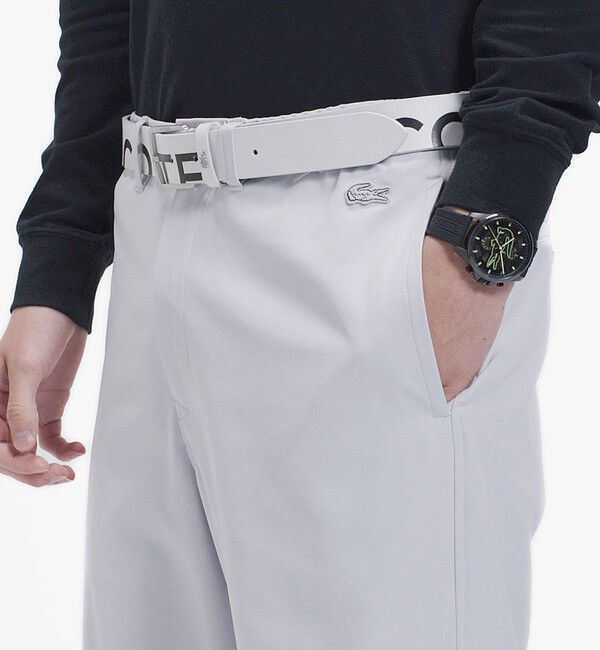 LACOSTE「スウェードタッチ ピーチワイドパンツ」|その他|