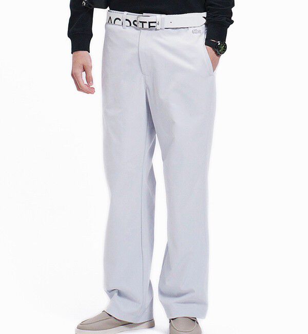 LACOSTE「スウェードタッチ ピーチワイドパンツ」|その他|