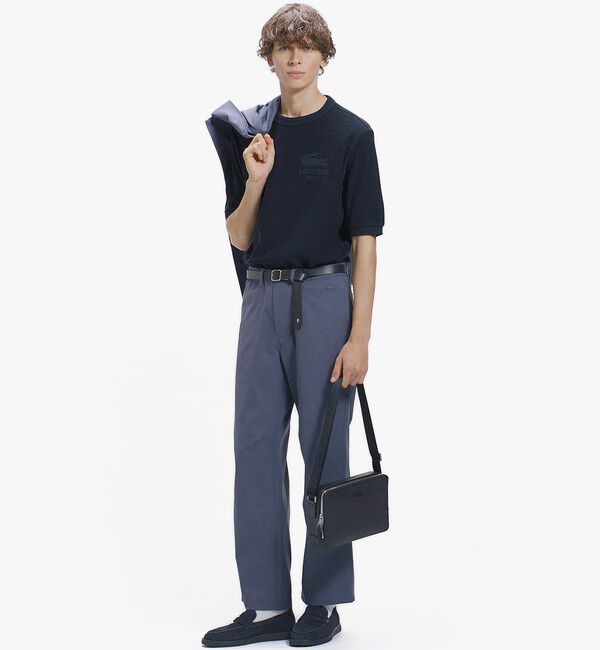 LACOSTE「スウェードタッチ ピーチワイドパンツ」|その他|