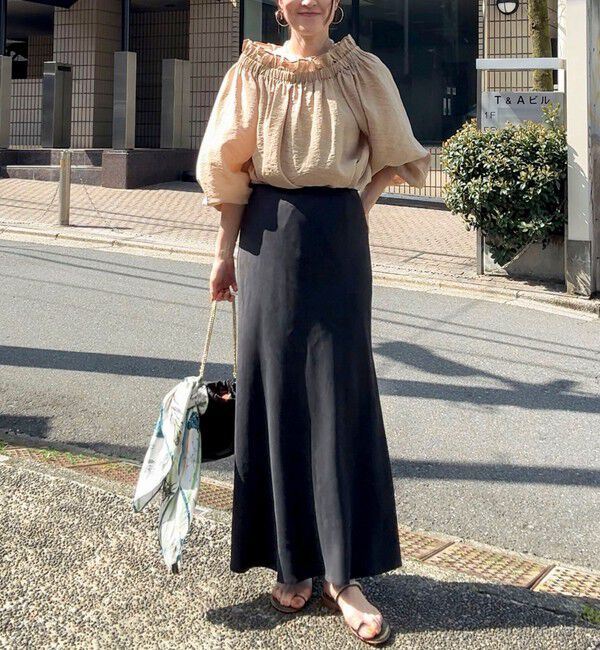 NOLLEY'S sophi「ウォッシャブルシアーシルクワッシャーオフショルブラウス」|シャツ・ブラウス|