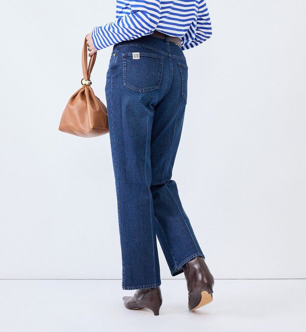 Rie Miller「《5サイズ展開》【RM denim】センタープレス裾デザインデニム」|デニム|
