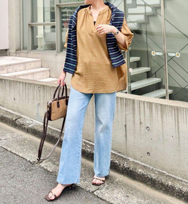Rie Miller「《5サイズ展開》【RM denim】センタープレス裾デザインデニム」|デニム|