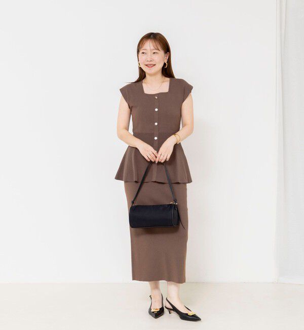 NOLLEY'S sophi「《セットアップ対応》ウォッシャブルペプラムプルオーバー」|ニット・セーター|