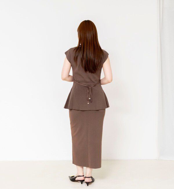 NOLLEY'S sophi「《セットアップ対応》ウォッシャブルペプラムプルオーバー」|ニット・セーター|