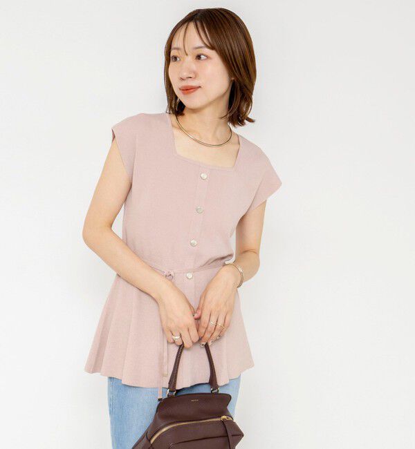 NOLLEY'S sophi「《セットアップ対応》ウォッシャブルペプラムプルオーバー」|ニット・セーター|