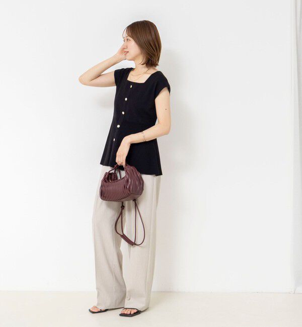 NOLLEY'S sophi「《セットアップ対応》ウォッシャブルペプラムプルオーバー」|ニット・セーター|