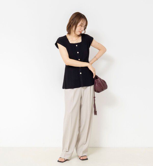 NOLLEY'S sophi「《セットアップ対応》ウォッシャブルペプラムプルオーバー」|ニット・セーター|