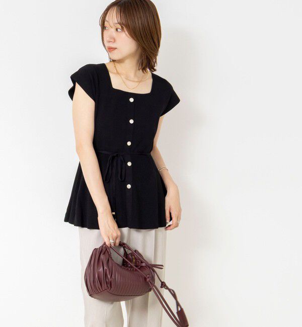 NOLLEY'S sophi「《セットアップ対応》ウォッシャブルペプラムプルオーバー」|ニット・セーター|