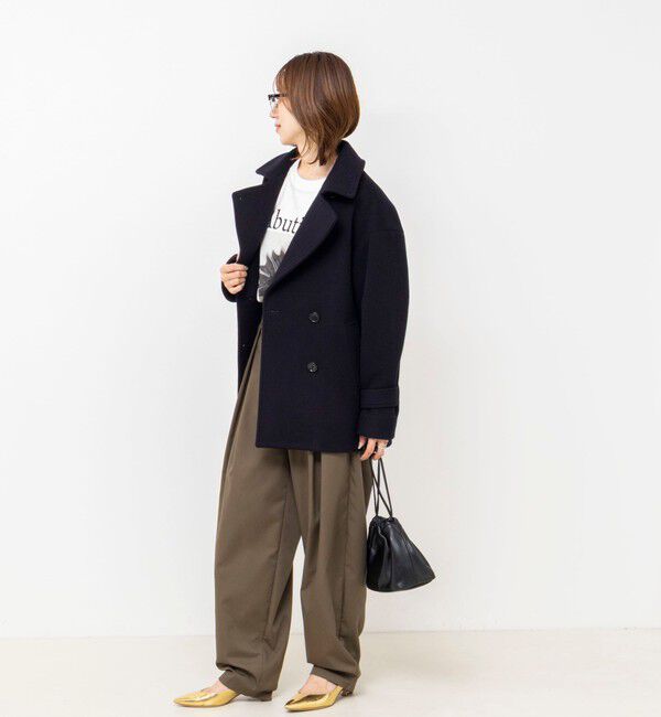 NOLLEY'S「【一部WEB限カラー】ウールカシミヤダブルブレストコート」|ピーコート|