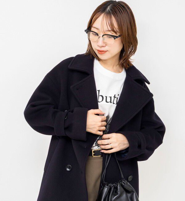 NOLLEY'S「【一部WEB限カラー】ウールカシミヤダブルブレストコート」|ピーコート|