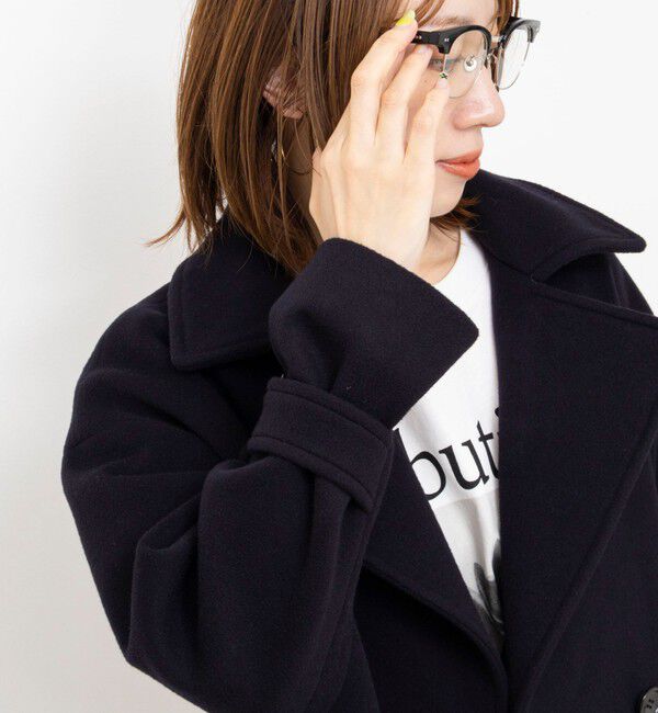 NOLLEY'S「【一部WEB限カラー】ウールカシミヤダブルブレストコート」|ピーコート|