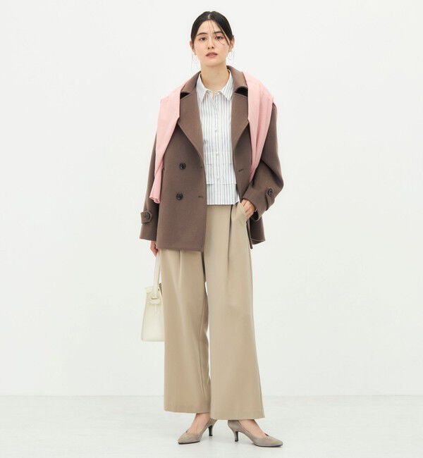 NOLLEY'S「【一部WEB限カラー】ウールカシミヤダブルブレストコート」|ピーコート|