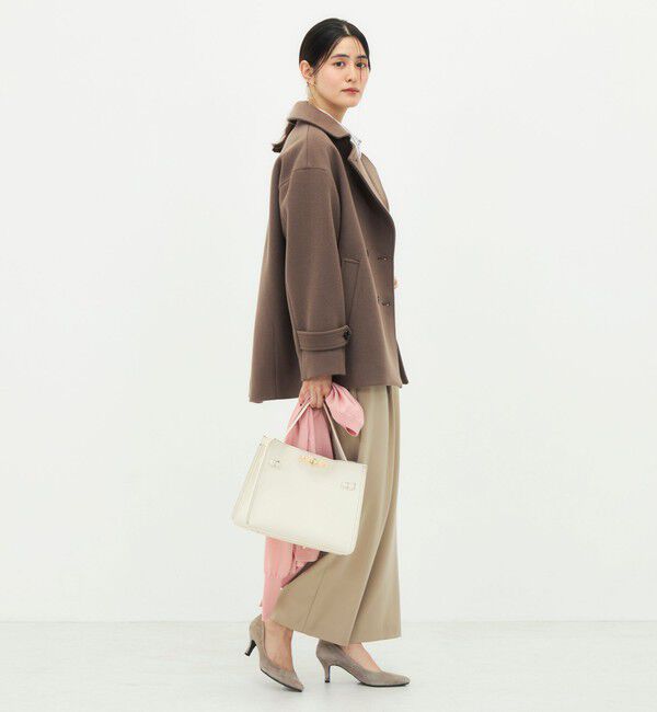 NOLLEY'S「【一部WEB限カラー】ウールカシミヤダブルブレストコート」|ピーコート|