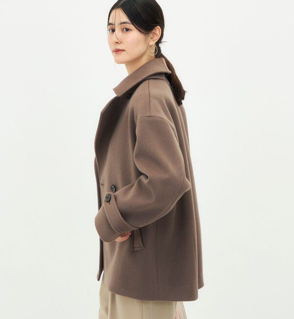 NOLLEY'S「【一部WEB限カラー】ウールカシミヤダブルブレストコート」|ピーコート|
