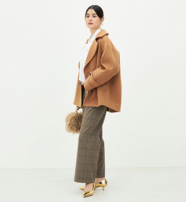NOLLEY'S「【一部WEB限カラー】ウールカシミヤダブルブレストコート」|ピーコート|