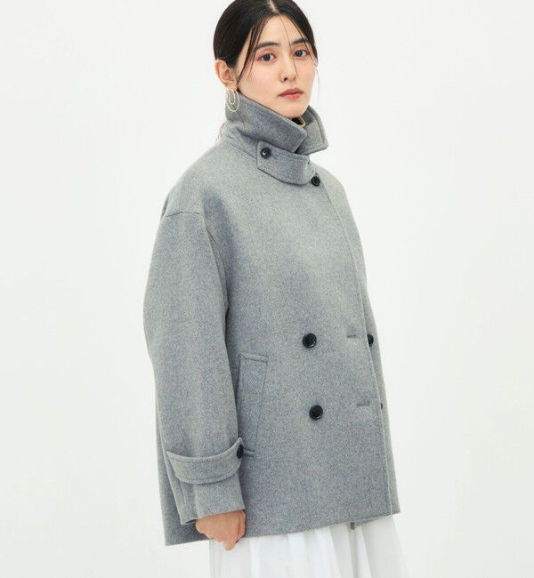 NOLLEY'S「【一部WEB限カラー】ウールカシミヤダブルブレストコート」|ピーコート|