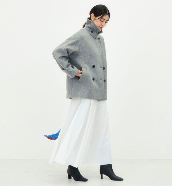 NOLLEY'S「【一部WEB限カラー】ウールカシミヤダブルブレストコート」|ピーコート|