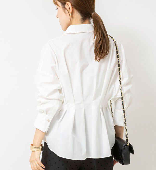 NOLLEY'S「【WEB＆一部店舗限定カラー】【GOODS BUYER 石田別注カラー】ストレッチタフタスキッパータックシャツ」|シャツ・ブラウス|