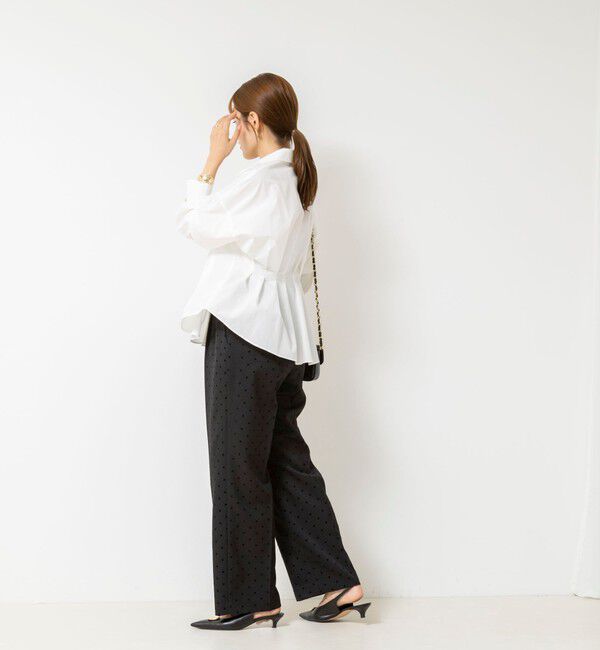 NOLLEY'S「【WEB＆一部店舗限定カラー】【GOODS BUYER 石田別注カラー】ストレッチタフタスキッパータックシャツ」|シャツ・ブラウス|