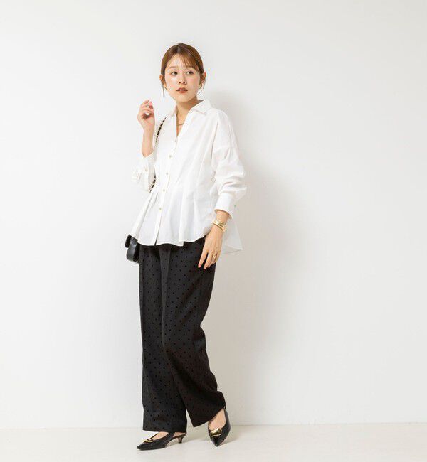 NOLLEY'S「【WEB＆一部店舗限定カラー】【GOODS BUYER 石田別注カラー】ストレッチタフタスキッパータックシャツ」|シャツ・ブラウス|