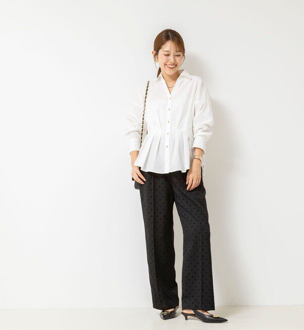 NOLLEY'S「【WEB＆一部店舗限定カラー】【GOODS BUYER 石田別注カラー】ストレッチタフタスキッパータックシャツ」|シャツ・ブラウス|