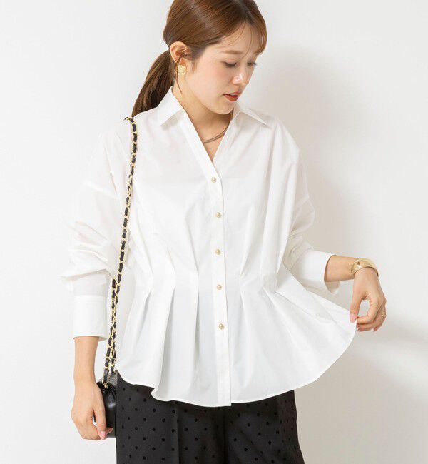 NOLLEY'S「【WEB＆一部店舗限定カラー】【GOODS BUYER 石田別注カラー】ストレッチタフタスキッパータックシャツ」|シャツ・ブラウス|