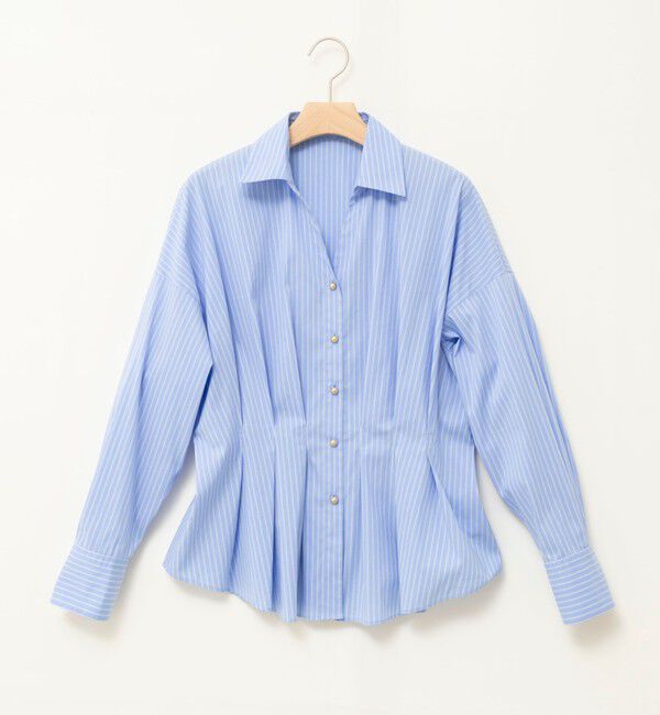 NOLLEY'S「【WEB＆一部店舗限定カラー】【GOODS BUYER 石田別注カラー】ストレッチタフタスキッパータックシャツ」|シャツ・ブラウス|
