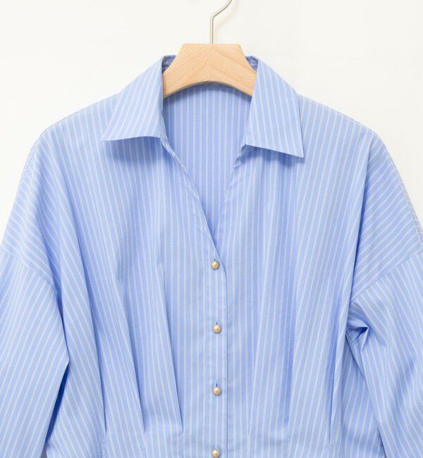NOLLEY'S「【WEB＆一部店舗限定カラー】【GOODS BUYER 石田別注カラー】ストレッチタフタスキッパータックシャツ」|シャツ・ブラウス|