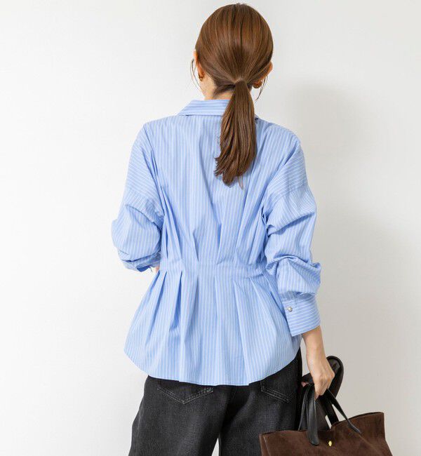 NOLLEY'S「【WEB＆一部店舗限定カラー】【GOODS BUYER 石田別注カラー】ストレッチタフタスキッパータックシャツ」|シャツ・ブラウス|