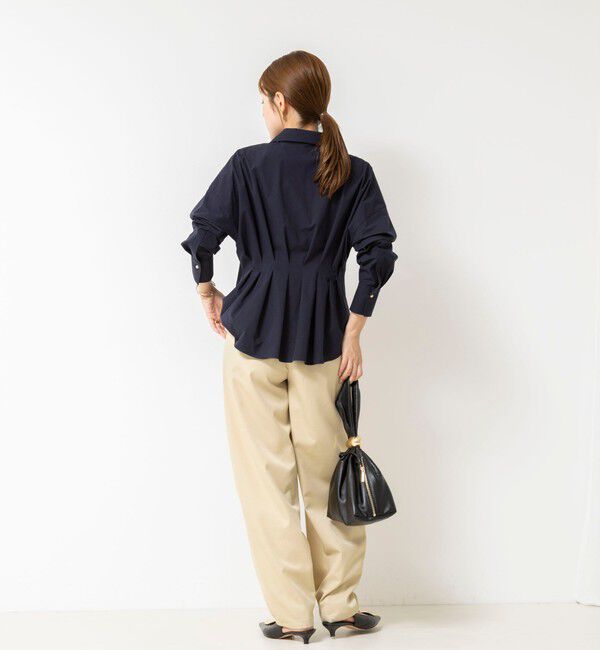 NOLLEY'S「【WEB＆一部店舗限定カラー】【GOODS BUYER 石田別注カラー】ストレッチタフタスキッパータックシャツ」|シャツ・ブラウス|