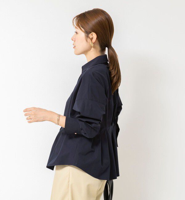 NOLLEY'S「【WEB＆一部店舗限定カラー】【GOODS BUYER 石田別注カラー】ストレッチタフタスキッパータックシャツ」|シャツ・ブラウス|
