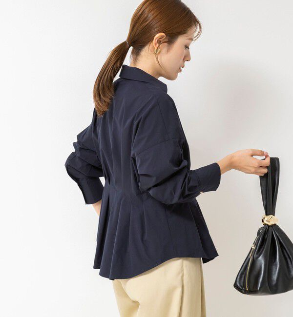 NOLLEY'S「【WEB＆一部店舗限定カラー】【GOODS BUYER 石田別注カラー】ストレッチタフタスキッパータックシャツ」|シャツ・ブラウス|