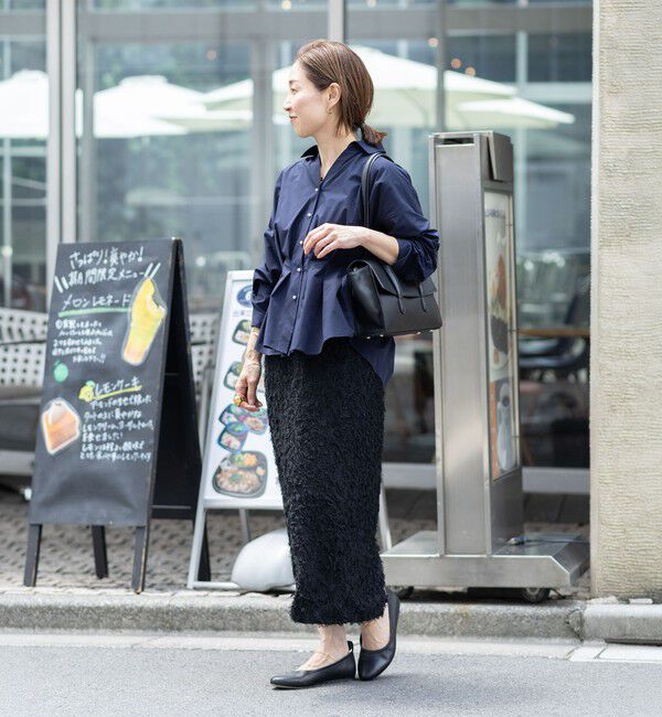NOLLEY'S「【WEB＆一部店舗限定カラー】【GOODS BUYER 石田別注カラー】ストレッチタフタスキッパータックシャツ」|シャツ・ブラウス|