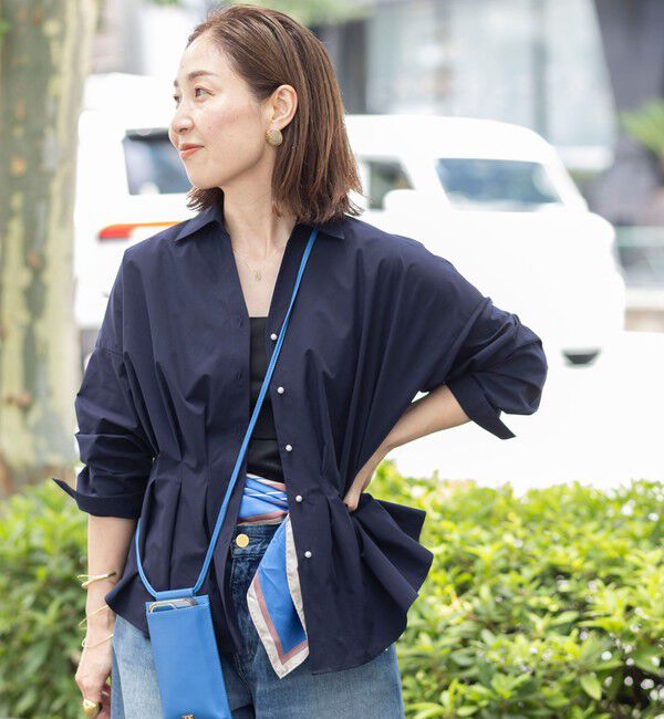 NOLLEY'S「【WEB＆一部店舗限定カラー】【GOODS BUYER 石田別注カラー】ストレッチタフタスキッパータックシャツ」|シャツ・ブラウス|