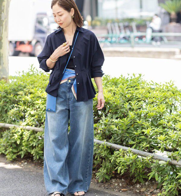 NOLLEY'S「【WEB＆一部店舗限定カラー】【GOODS BUYER 石田別注カラー】ストレッチタフタスキッパータックシャツ」|シャツ・ブラウス|